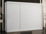 Gardróbszekrény RIFLO SLIM 1 250 (Towiro Slim 1 250), Szín: Fehér