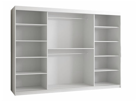 Gardróbszekrény RIFLO SLIM 1 250 (Towiro Slim 1 250), Szín: Fehér