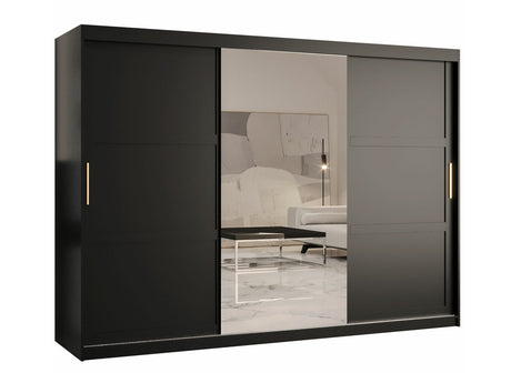 Gardróbszekrény RAMIRO 2 250 (Terospito 2 250), Szín: Fekete