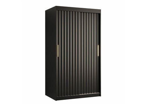 Gardróbszekrény RIFLO WAVE 1 100 (Towiro Wave 1 100), Szín: Fekete