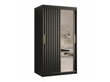 Gardróbszekrény RIFLO WAVE 2 100 (Towiro Wave 2 100), Szín: Fekete