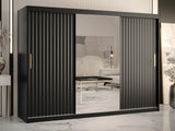Gardróbszekrény RIFLO WAVE 2 250 (Towiro Wave 2 250), Szín: Fekete