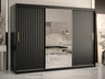 Gardróbszekrény RIFLO WAVE 2 250 (Towiro Wave 2 250), Szín: Fekete