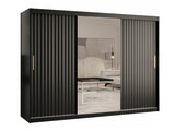Gardróbszekrény RIFLO WAVE 2 250 (Towiro Wave 2 250), Szín: Fekete
