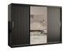 Gardróbszekrény RIFLO WAVE 2 250 (Towiro Wave 2 250), Szín: Fekete