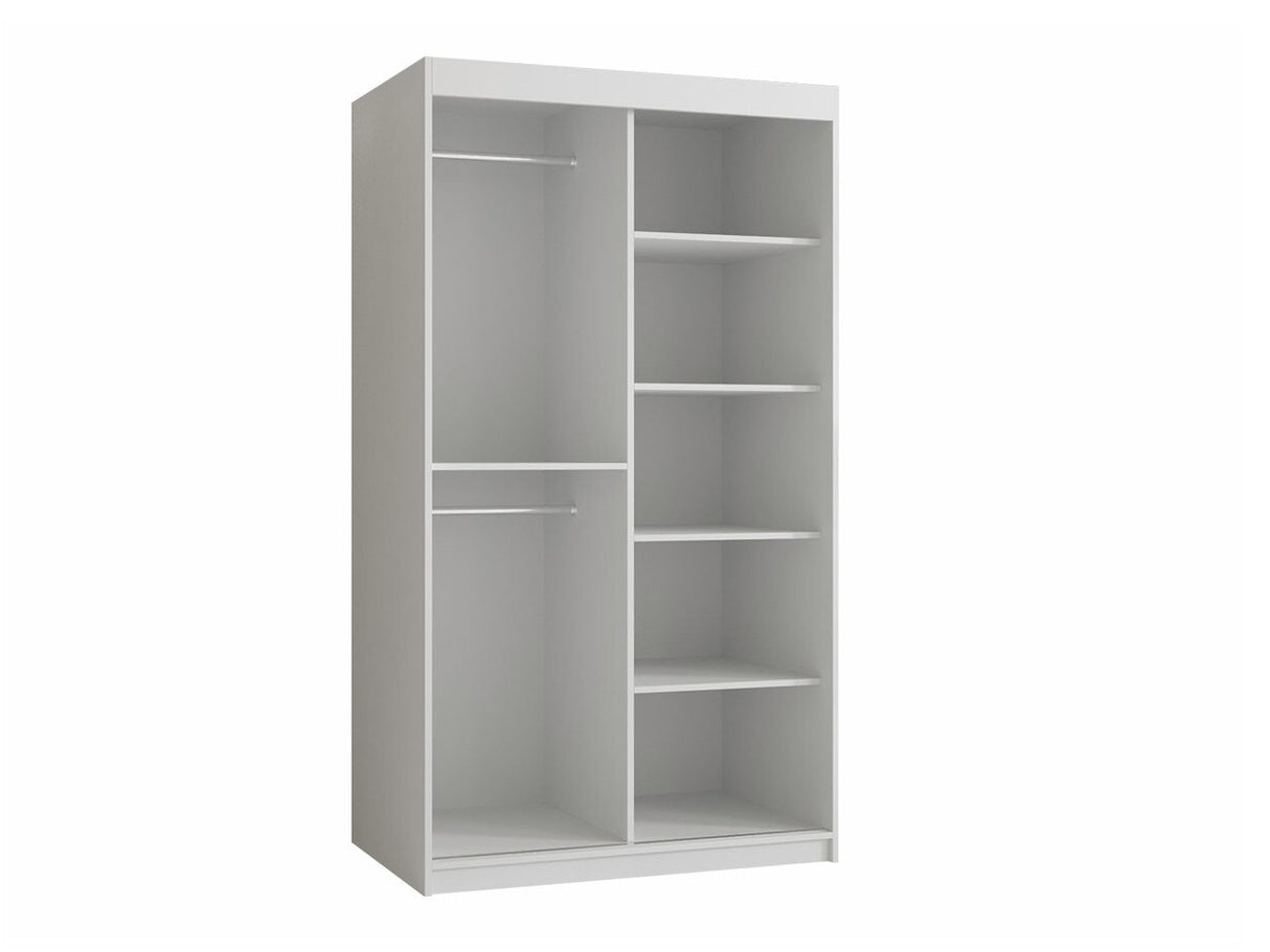Gardróbszekrény RIFLO SLIM 1 100 (Towiro Slim 1 100), Szín: Fehér