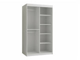 Gardróbszekrény RIFLO SLIM 1 100 (Towiro Slim 1 100), Szín: Fekete