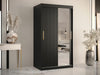 Gardróbszekrény RIFLO SLIM 2 100 (Towiro Slim 2 100), Szín: Fekete