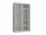 Gardróbszekrény RIFLO SLIM 2 100 (Towiro Slim 2 100), Szín: Fehér