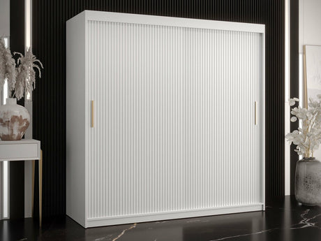Gardróbszekrény RIFLO SLIM 1 180 (Towiro Slim 1 180), Szín: Fehér
