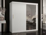 Gardróbszekrény RIFLO SLIM 2 180 (Towiro Slim 2 180), Szín: Fehér