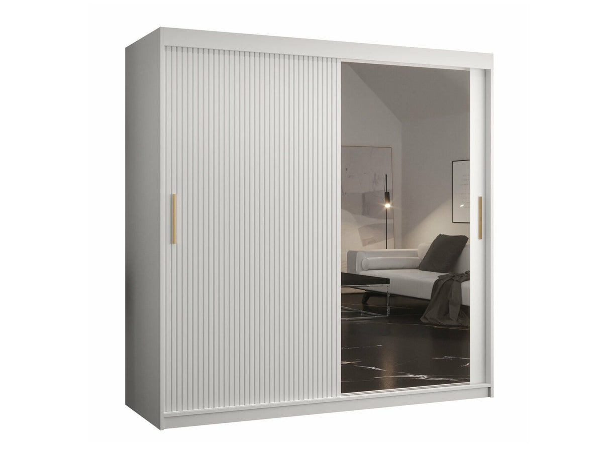 Gardróbszekrény RIFLO SLIM 2 180 (Towiro Slim 2 180), Szín: Fehér