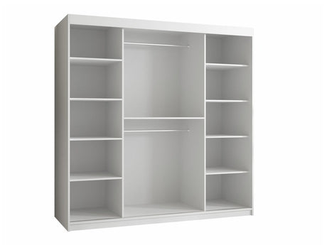 Gardróbszekrény RIFLO SLIM 2 180 (Towiro Slim 2 180), Szín: Fehér