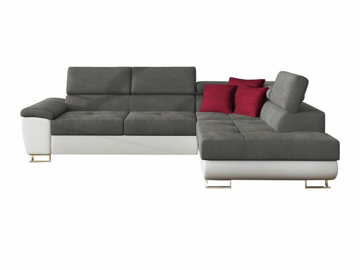 Sarokkanapé Kiságyere (Alvin), Szín: Soft 017 + Uttario Velvet 2971 + Kronos 02, Változatok: Jobbos