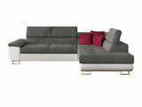 Sarokkanapé Kiságyere (Alvin), Szín: Soft 017 + Uttario Velvet 2971 + Kronos 02, Változatok: Jobbos