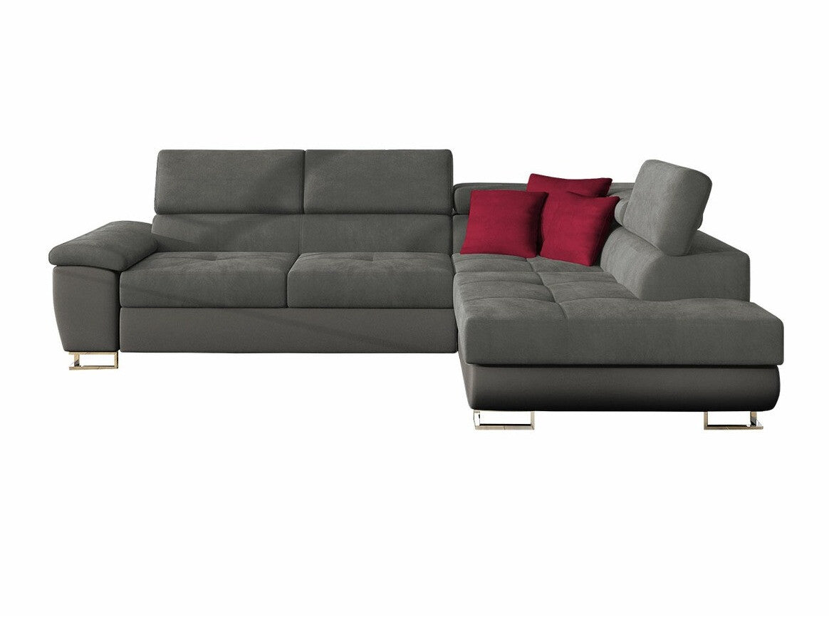 Sarokkanapé Kiságyere (Alvin), Szín: Soft 029 + Uttario Velvet 2971 + Kronos 02, Változatok: Jobbos