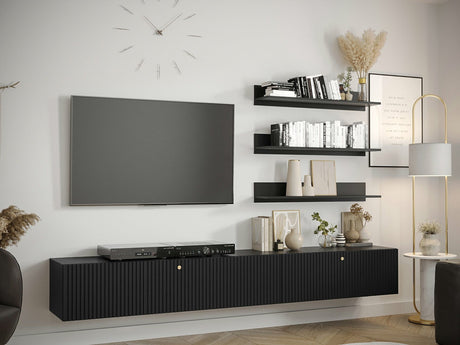 Nappali szett WALDI RIFLO SLIM X (Towiro Slim I 10), Szín: Fekete