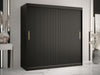 Gardróbszekrény RIFLO SLIM 1 180 (Towiro Slim 1 180), Szín: Fekete