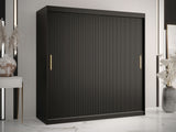 Gardróbszekrény RIFLO SLIM 1 180 (Towiro Slim 1 180), Szín: Fekete