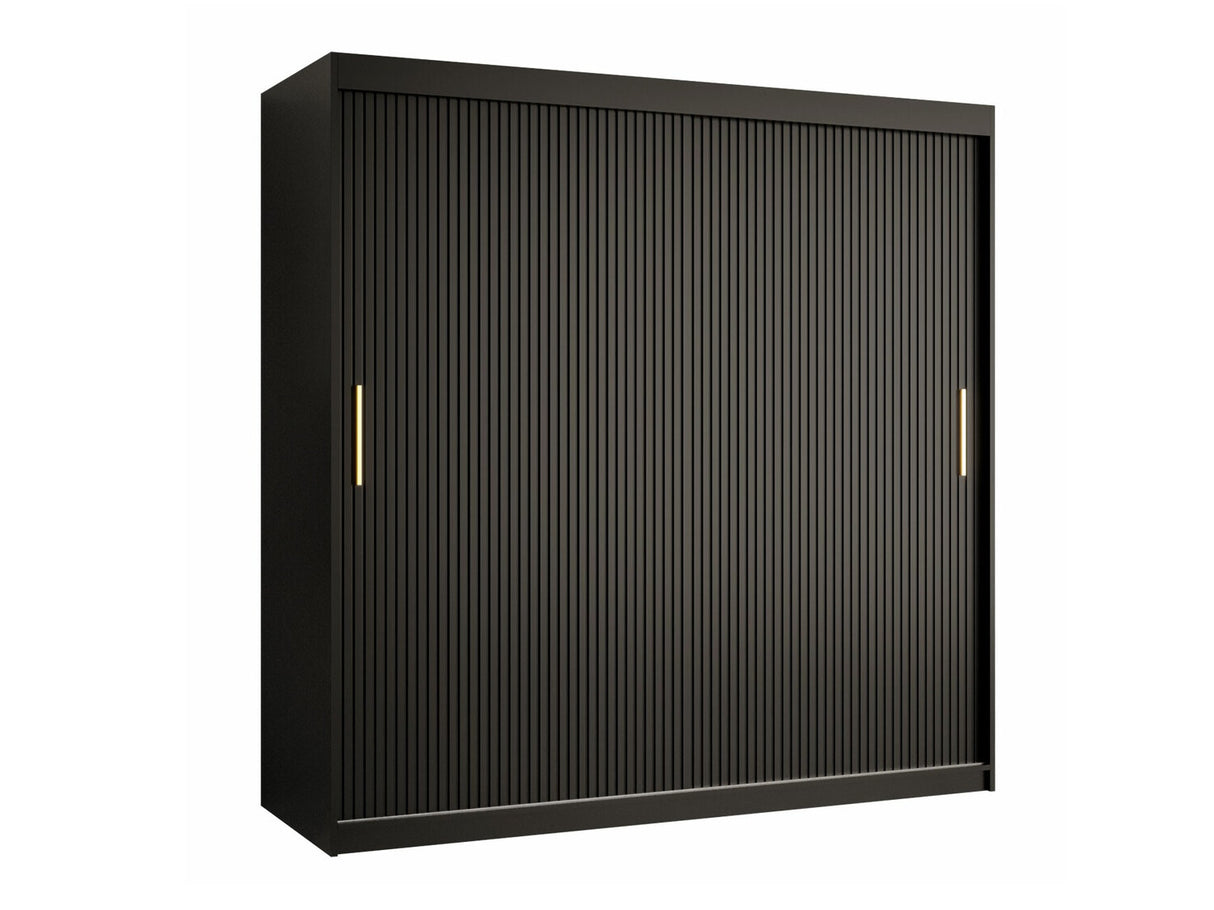 Gardróbszekrény RIFLO SLIM 1 180 (Towiro Slim 1 180), Szín: Fekete
