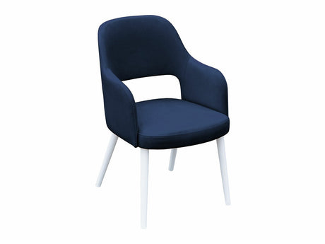 Szék K85 (JK85 R), Kárpit: Magic Velvet 2216, Fa színe: Fehér