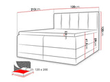 Kontinentális ágy ROYAL (Orlando), Szín: Kameleon 04 + Kameleon 15, Alvó felület mérete: 120 x 200