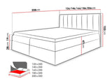 Kontinentális ágy Vigo (Figo), Szín: Soft 011 + Ikar 01, Alvó felület mérete: 120 x 200 cm