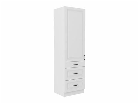 Moduláris szekrény fiókkal és ajtókkal 60 DKS-210 3S 1F RETROLINE (Fehér)