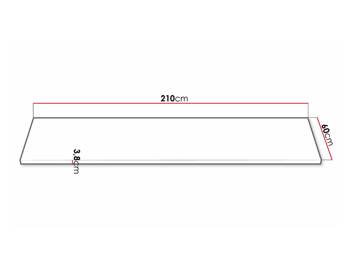 Munkalap Retroline, Asztallap alakja: Jobbos, Munkalap hossza: 2100 mm