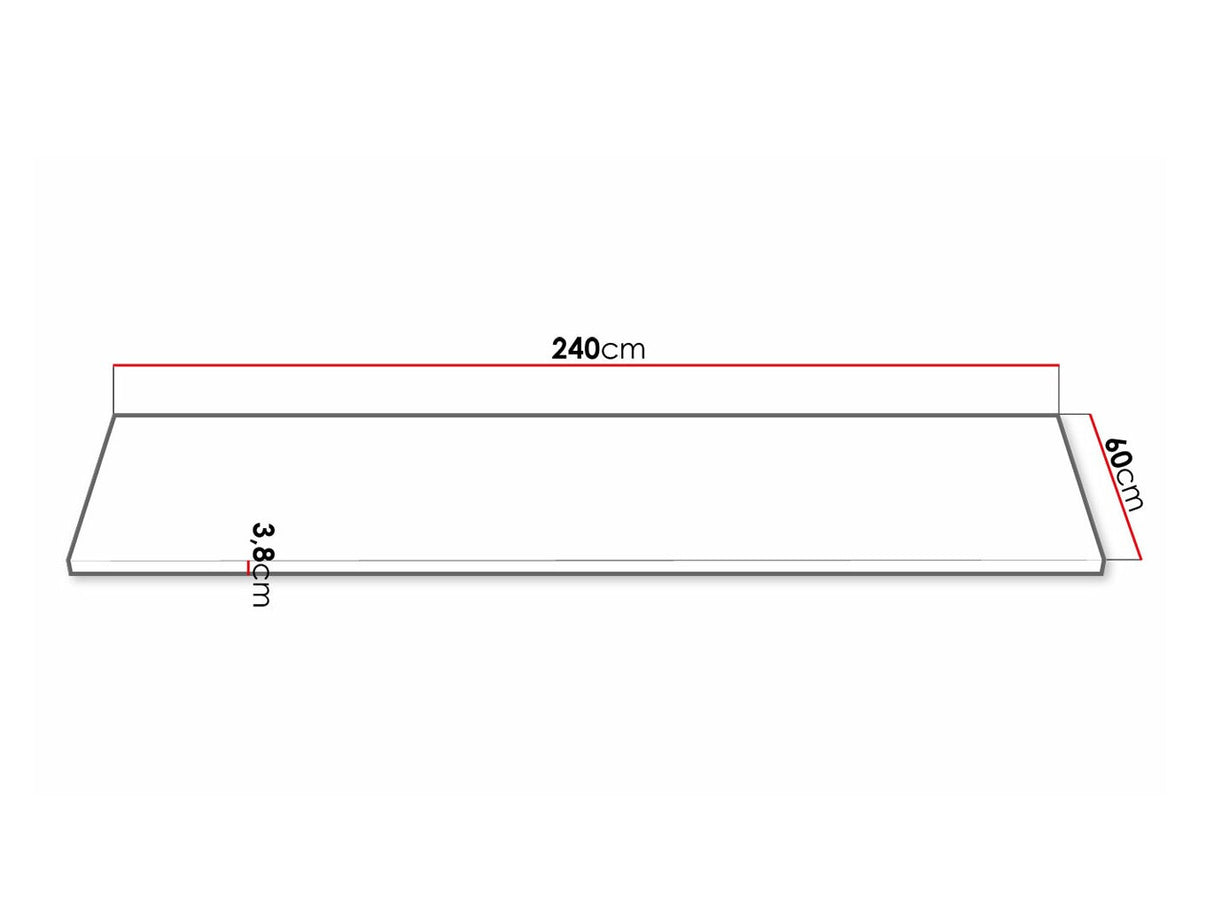 Munkalap Retroline, Asztallap alakja: Jobbos, Munkalap hossza: 2400 mm