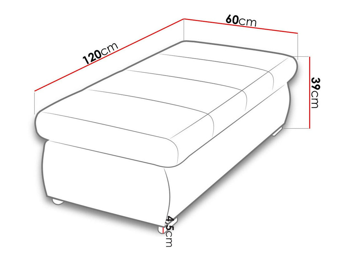 Puha pad Orkan D (Herkules), Szín: Uttario Velvet 2973 + Matana 01
