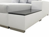Sarokkanapé PERSEO I MINI, Szín: Öko bőr Soft 011 + Luxo 6601 + Evo 32, Változatok: Balos