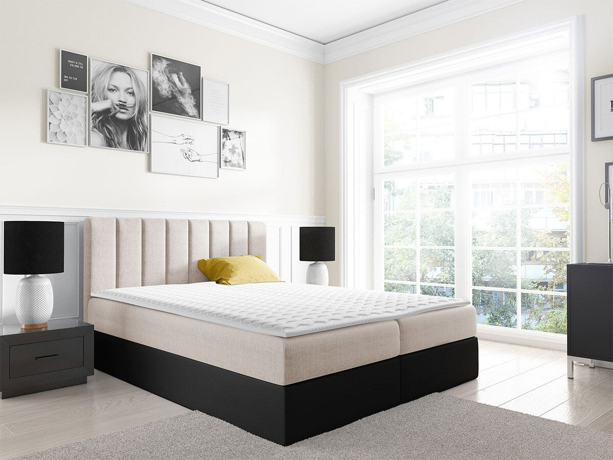 Kontinentális ágy Vigo (Figo), Szín: Soft 011 + Ikar 01, Alvó felület mérete: 200 x 200 cm