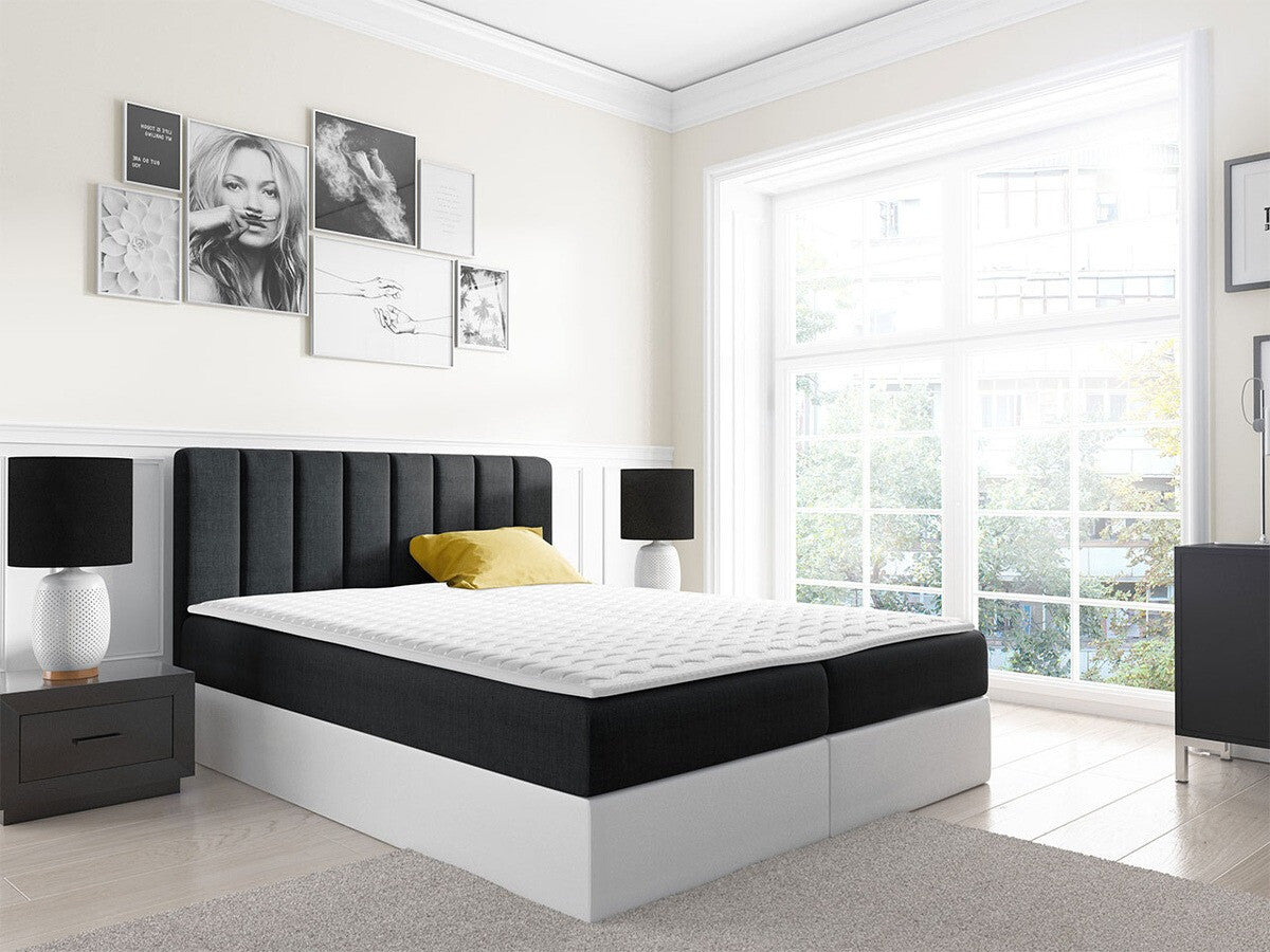 Kontinentális ágy Vigo (Figo), Szín: Soft 017 + Ikar 09, Alvó felület mérete: 160 x 200 cm