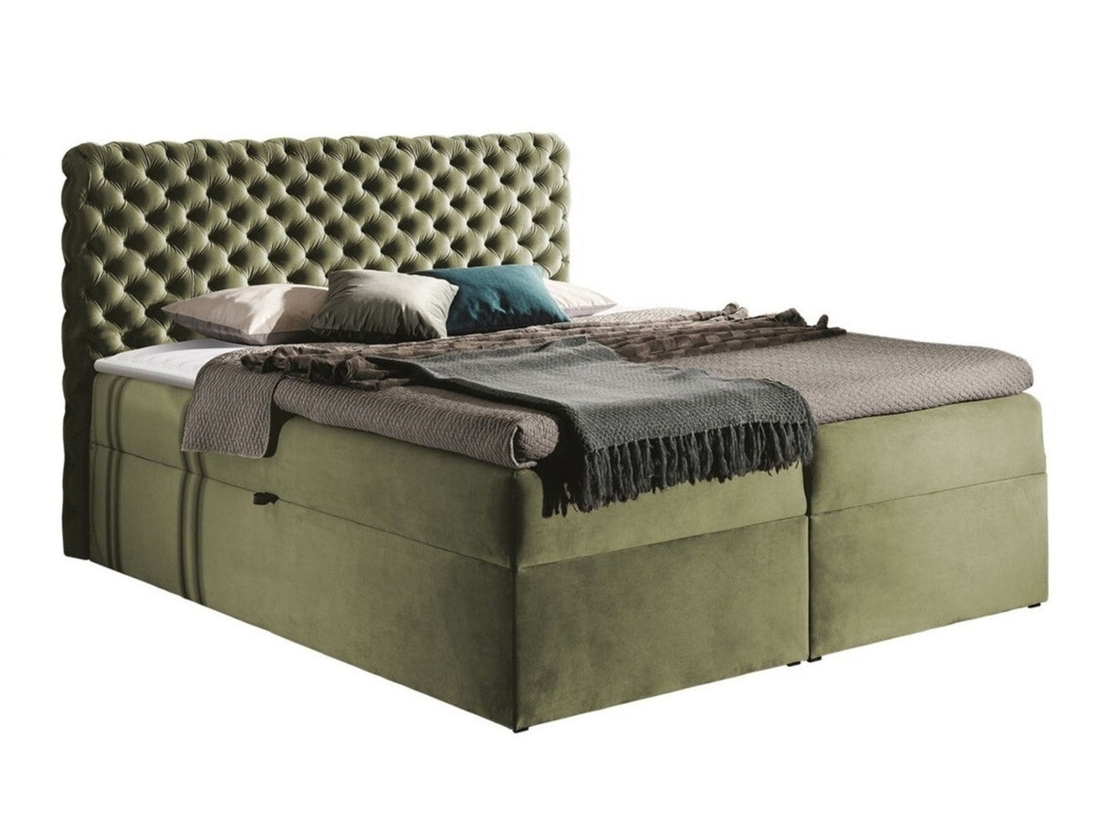 Kontinentális ágy CHESTERFIELD, Szín: Magic Velvet 2243, Alvó felület mérete: 120 x 200 cm