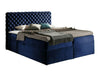 Kontinentális ágy CHESTERFIELD, Szín: Magic Velvet 2216, Alvó felület mérete: 200 x 200 cm
