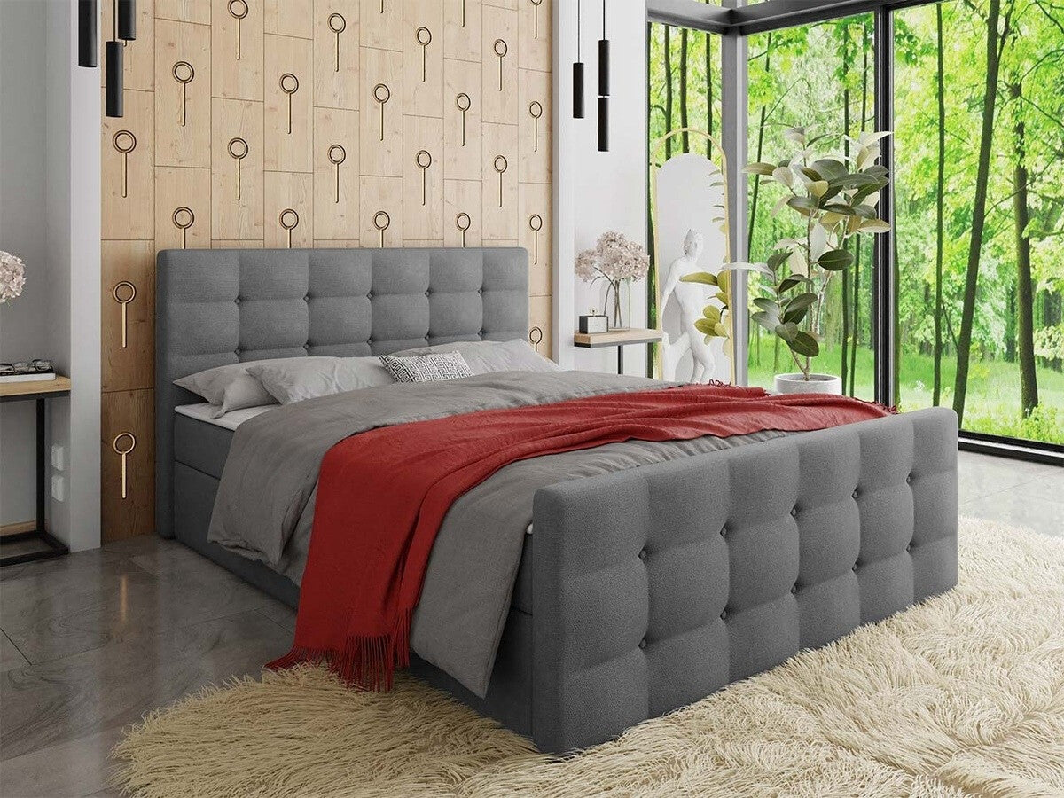Kontinentális ágy MILANO 1 (Peregryn 1), Alvó felület mérete: 140 x 200 cm, Szín: Rico 23