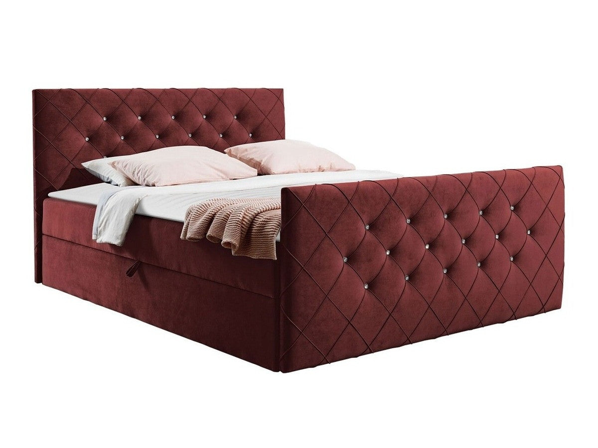 Kontinentális ágy MALAGA (Dotan), Szín: Amor Velvet 4306, Alvó felület mérete: 160 x 200 cm