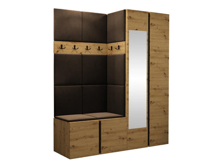 Előszoba garnitúra ORION XII (Tavasz XII), Keret színe: Artisan tölgy, Puha falpanel színe: Manila 04