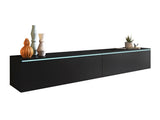 TV-állvány Lowboard D180 (Dlone 180), Led világítás: Nem, Szín: Grafit