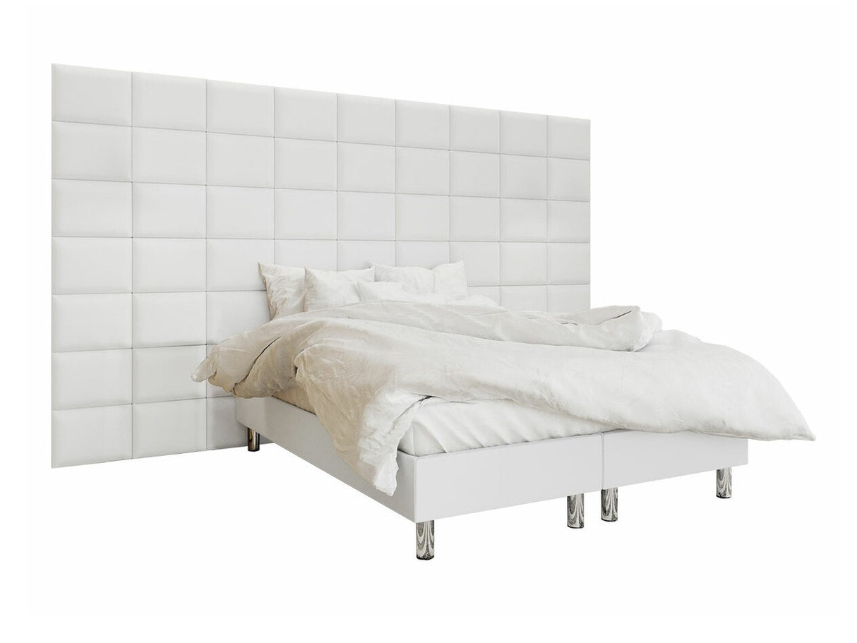Kontinentális ágy LUX-BAZA 40x30 (Estelle-Baza) II, Szín: Öko bőr Soft 017, Alvó felület mérete: 140 x 200 cm