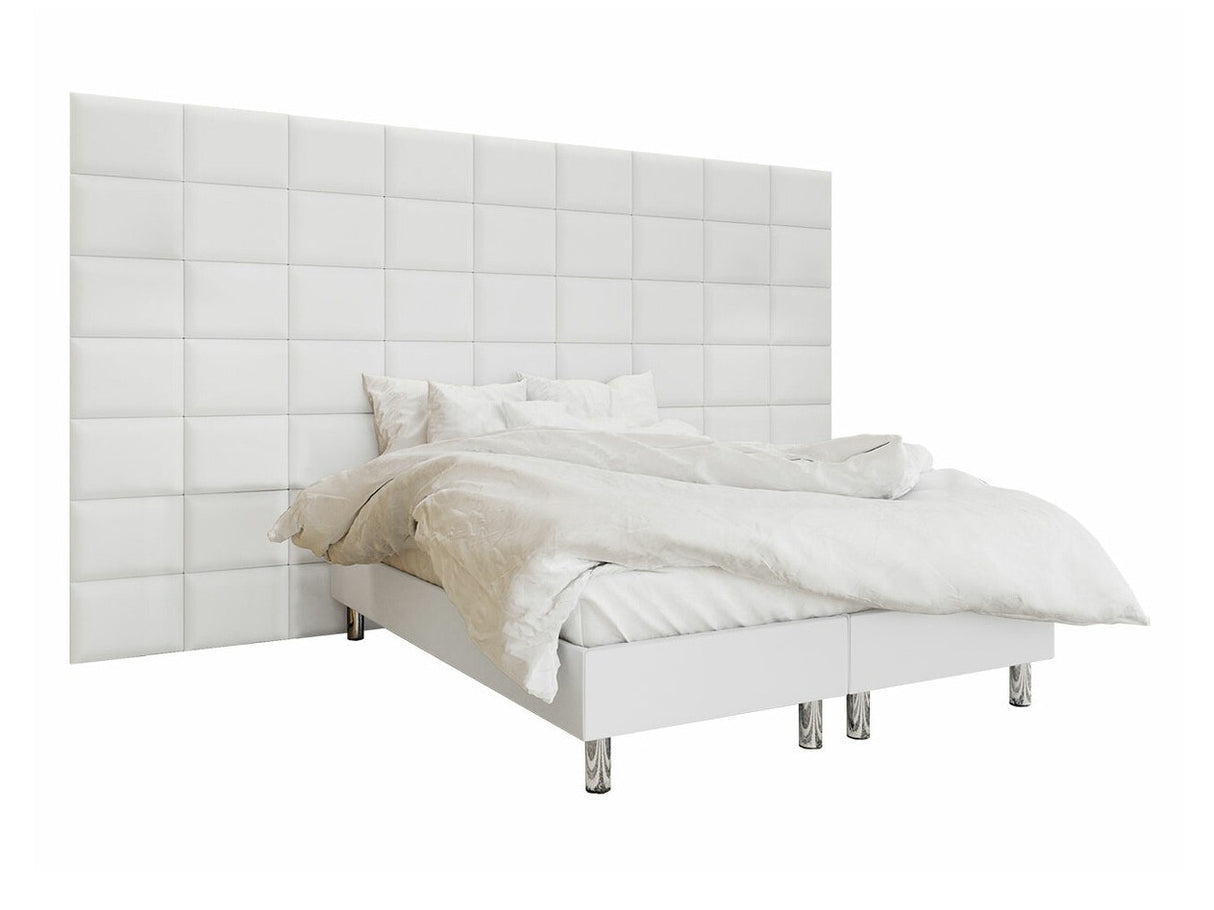 Kontinentális ágy LUX-BAZA 40x30 (Estelle-Baza) II, Szín: Öko bőr Soft 017, Alvó felület mérete: 180 x 200 cm