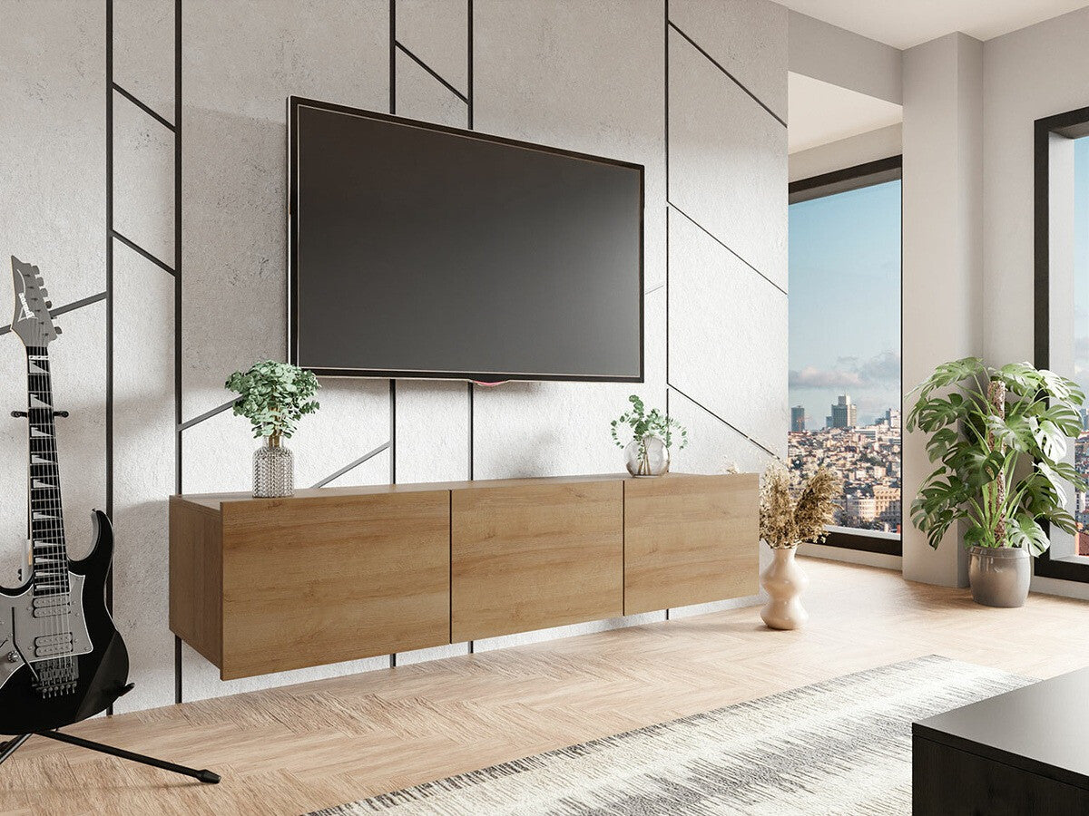 TV-állvány Calabrini 150 (Bralani BR04), Szín: Arany tölgy