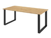 Asztal IMPERIAL (Wawik) 185x90, Szín: Artisan tölgy + Fekete