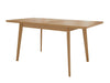 Asztal SKANDI 140 + (1x40) x 80 (Botiler), Szín: Barna