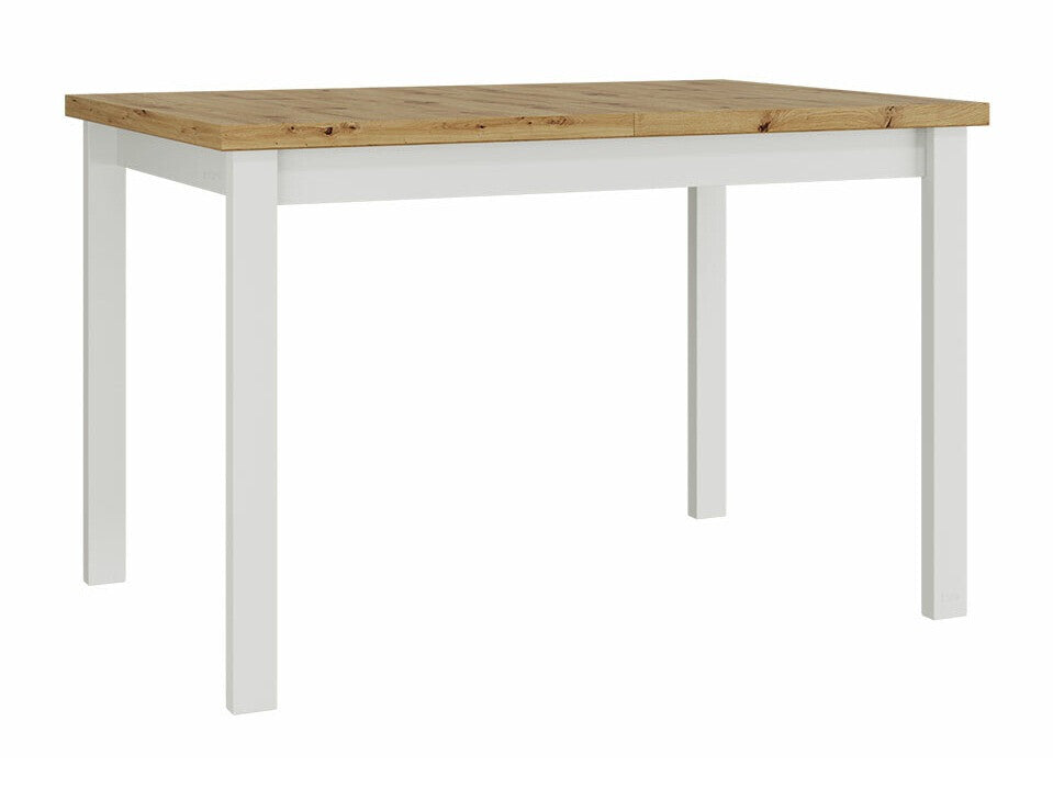 Asztal Alba 1 80 x 120/150 (Diesel 1), Munkalap színe: Artisan tölgy, Lábak színe: Fehér