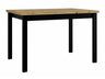 Asztal Alba 1 80 x 120/150 (Diesel 1), Munkalap színe: Artisan tölgy, Lábak színe: Fekete