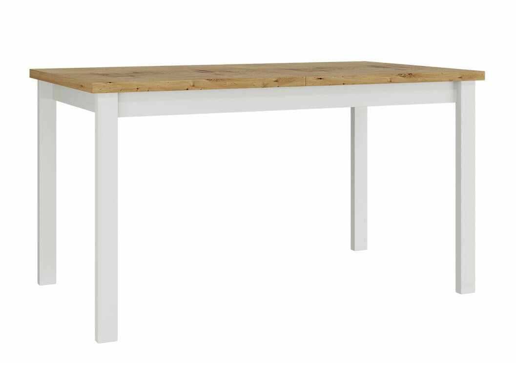 Asztal Alba 80 x 140/180 2 (Diesel 2), Munkalap színe: Artisan tölgy, Lábak színe: Fehér