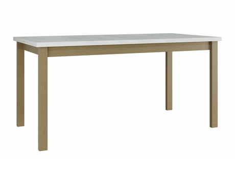 Asztal Alba 4 90 x 160/200 (Diesel 90 x 160/200 4), Munkalap színe: Fehér, Lábak színe: Sonoma tölgy