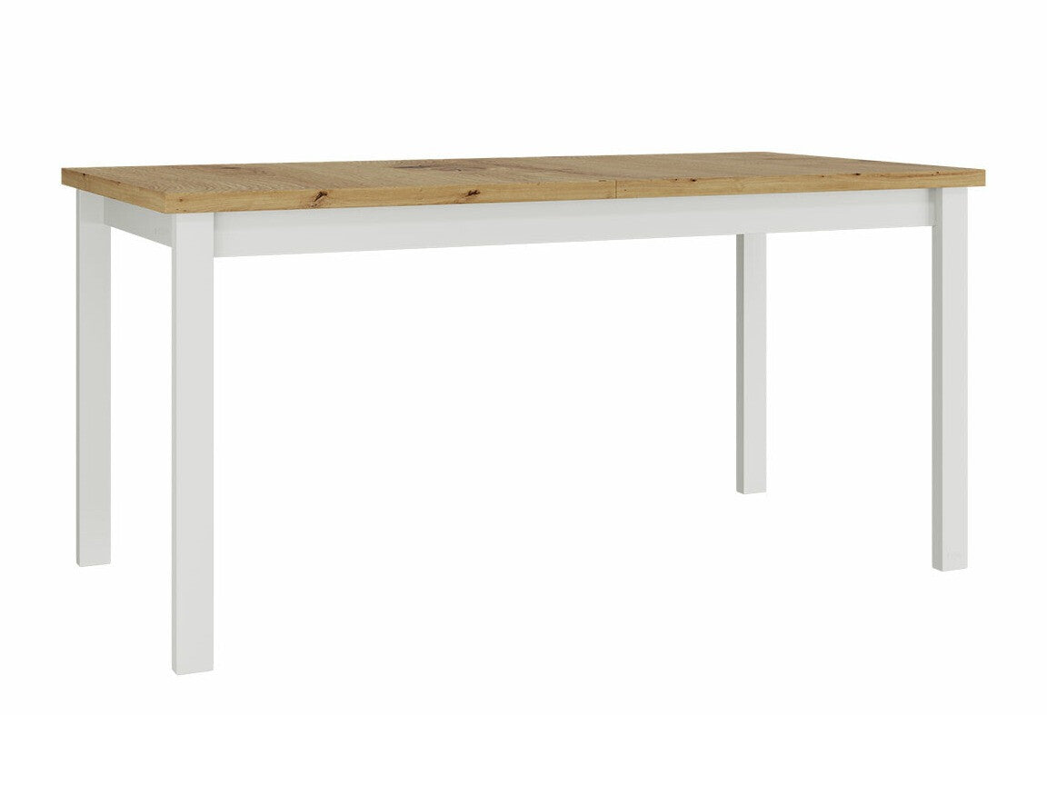 Asztal Alba 4 90 x 160/200 (Diesel 90 x 160/200 4), Munkalap színe: Artisan tölgy, Lábak színe: Fehér